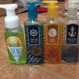 Bath and Body works hand soap 10.00 for all